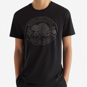 Roots Athletics Black Short Sleeve Tee
